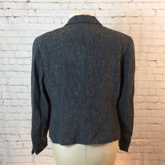 Saks 5th Ave gray blazer w conical buttons - Picture 4 of 6